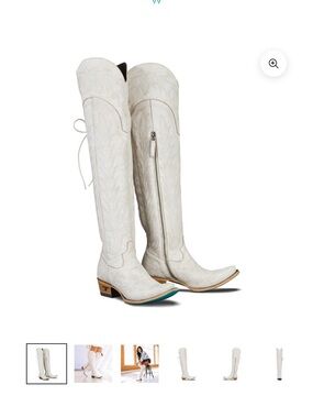 Lane Boots Lexington OTK Corset Boot in Ceramic Crackle